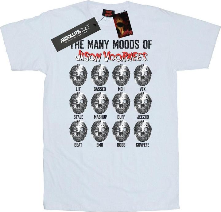 Actual product image Absolute Cult Mens The Many Moods Of Jason Voorhees T-Shirt (S)