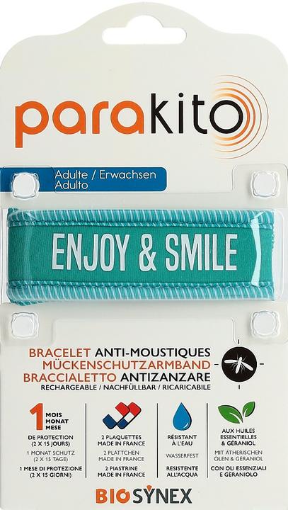 Produktbild Para‘Kito Parakito Armband Erwachsene Enjoy and Smile blau