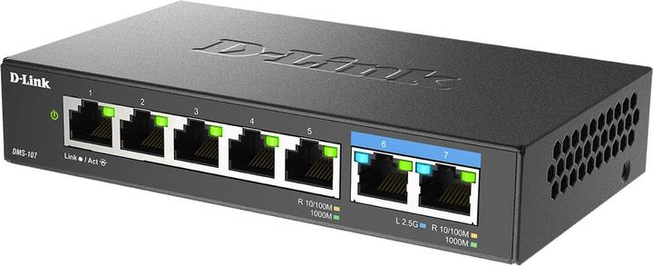 Actual product image D-Link DMS-107/E Switch (7 Ports)