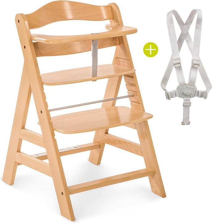 Actual product image Hauck Highchairs Alpha Plus Nature Newborn Set - 4-piece highchair + (Highchair)