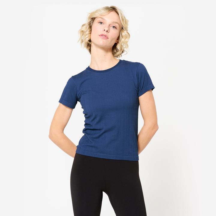 Image du produit Kimjaly T-Shirt Damen atmungsaktiv - nachtblau (XL)