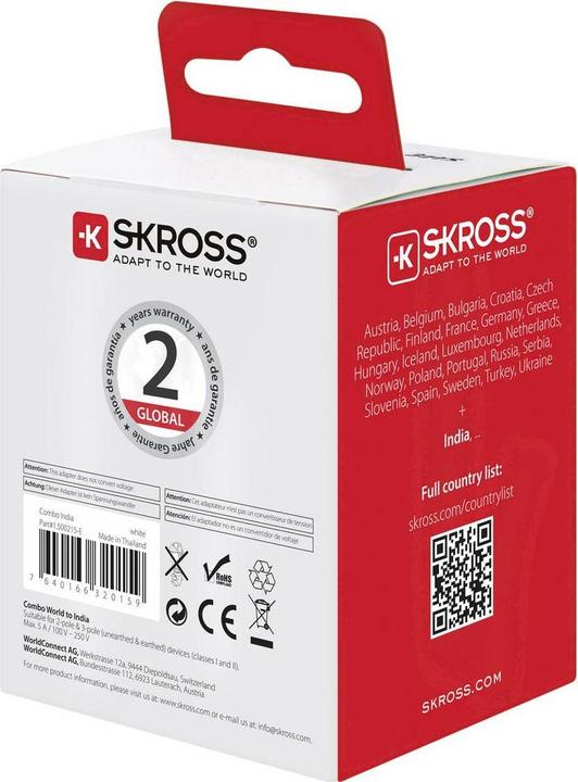 Image du produit Skross Combo World - Inde