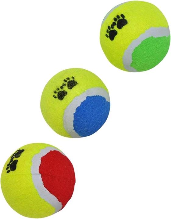 Actual product image Pet Toys Set of 3 tennis balls for dogs (Ball toy dog)