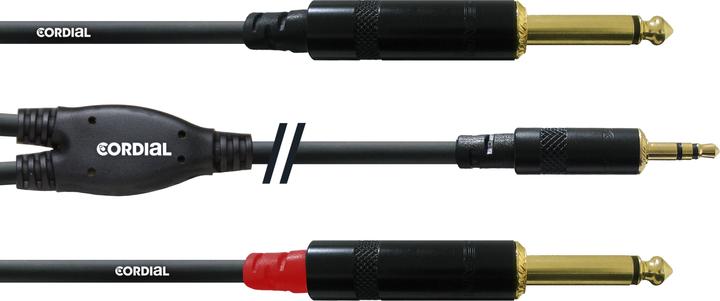 Cordial Cfy 3 Wpp-Long (3 m, 3.5mm jack (AUX), 6.3mm jack)