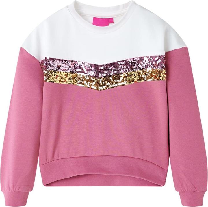VidaXL Kinder-Sweatshirt Himbeerrosa 104,Material: 95 % Baumwolle (104)