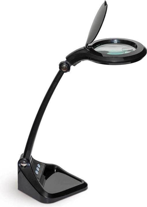 Actual product image Maul LED magnifier lamp MAULiris, dimmable, 470 lumen, 7 W, black (470 lm)