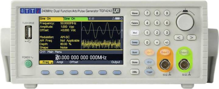 Actual product image Aim TTi TGF4242 Function generator mains operated 1 µHz - 240MHz 2-channel arbitrary, triangle, pulse, S