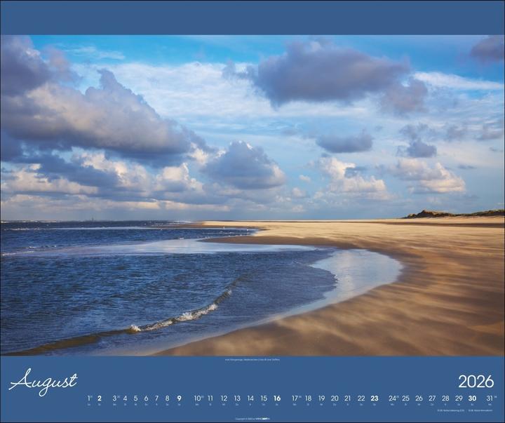 Produktbild Nordsee Kalender 2026 (55 x 46 cm, Harter Einband, Deutsch)