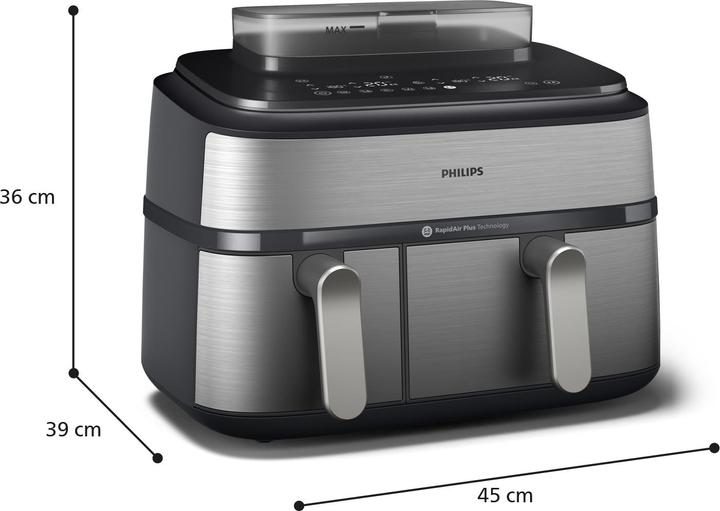 Image du produit Philips Steam Airfryer Dual Basket NA555/00