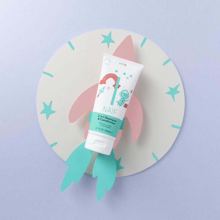 Produktbild Naïf 2 in1 Shampoo Kids (200 ml, Flüssiges Shampoo)
