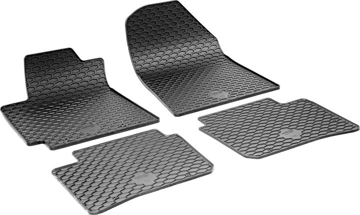 Actual product image Walser Rubber mats suitable for Hyundai i10 (AC3 AI3), 2005-2012, floor mats car mats (2 front mats + 2 rear mats)