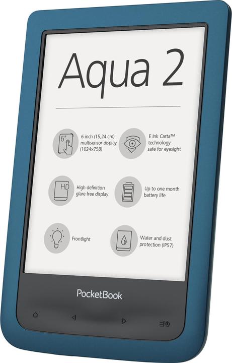 Actual product image PocketBook Aqua 2 (6", 8 GB, Azure blue)