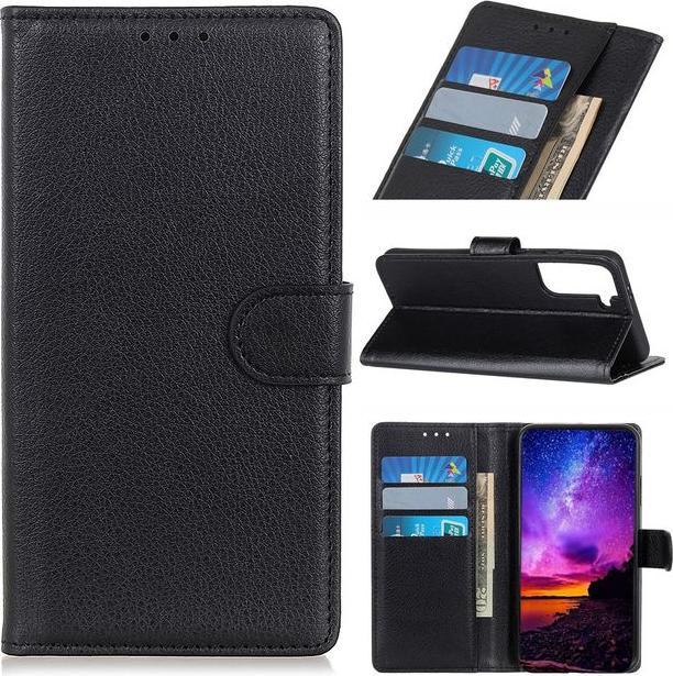 Actual product image MU Classic Litchi Leather Bookcover Series (Samsung Galaxy S21+)