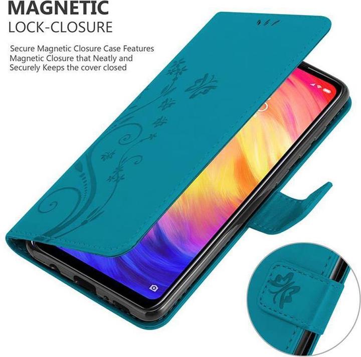 Produktbild Cadorabo Flower Book Hülle (Xiaomi Redmi Note 7)