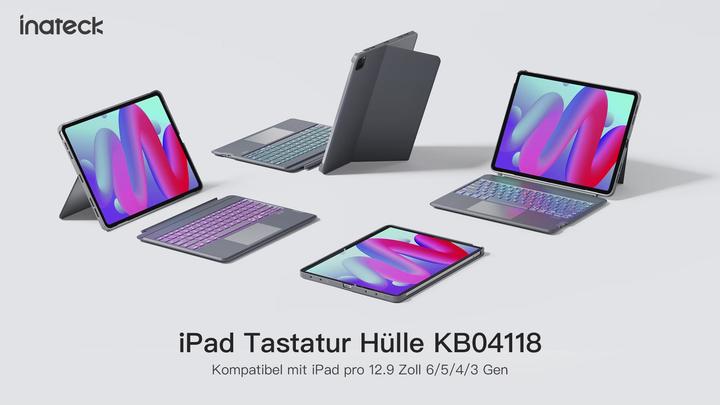 Actual product image Inateck Keyboard iPad 04118 gray (KB04118 gray)