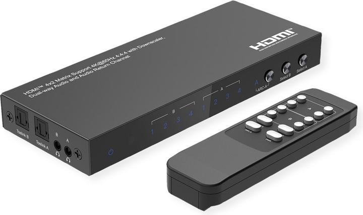 Image du produit Value Matrice HDMI 4x2, 4K60Hz