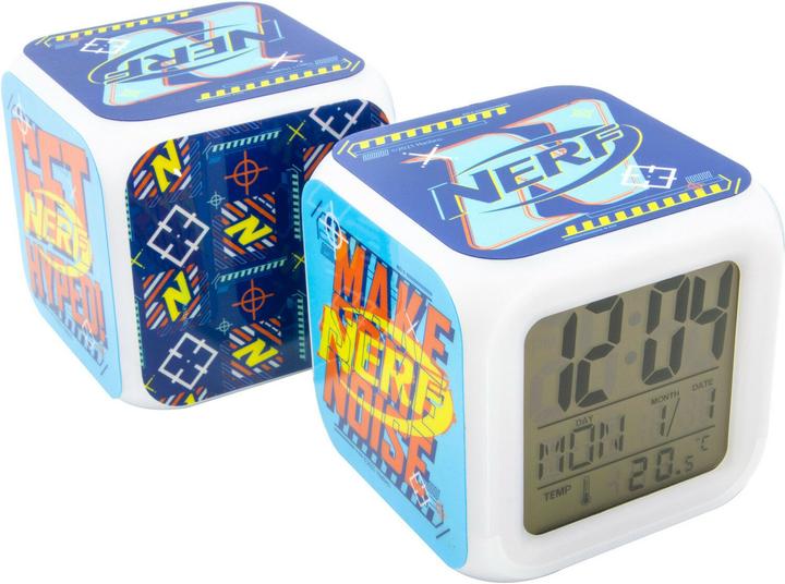 Actual product image Nerf Cube Alarm Clock