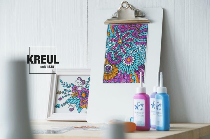 Actual product image Kreul Window colour glitter (Glitter gold, 80 ml)
