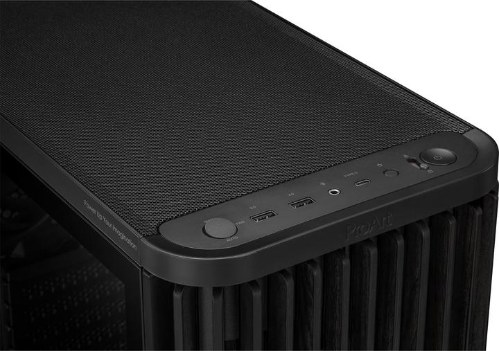 Produktbild ASUS Case PROART PA401 WOOD TG PWM BLACK (ATX)