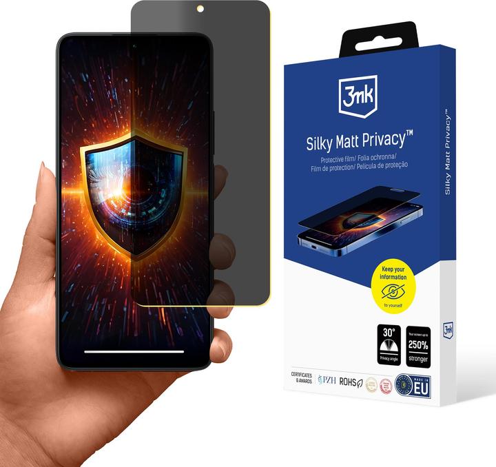 Actual product image 3MK Redmi Note 13 4G - Silky Matt Privacy (1 Piece, Xiaomi Redmi Note 13 4G)