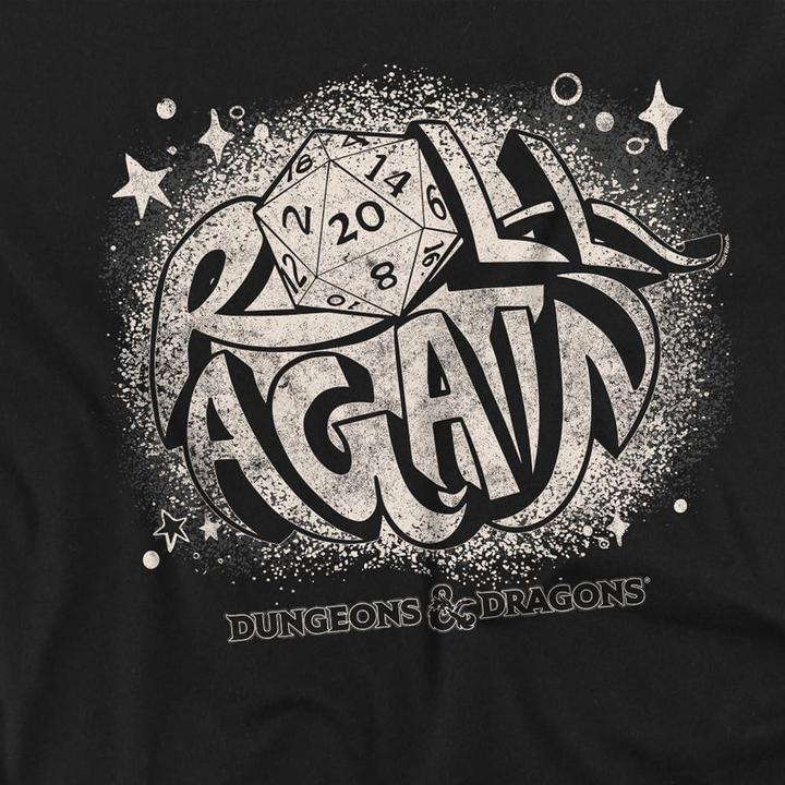 Actual product image Dungeons & Dragons Mens Roll Again Vintage T-Shirt (4XL)