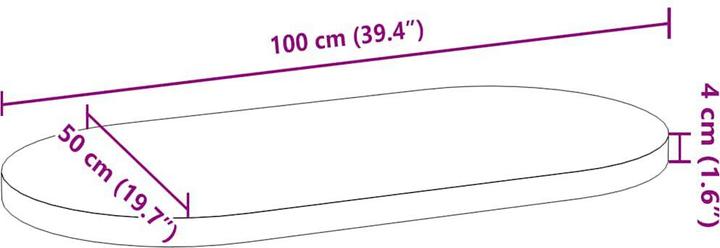 Produktbild VidaXL Lyndsey (100 x 50 x 4 cm)