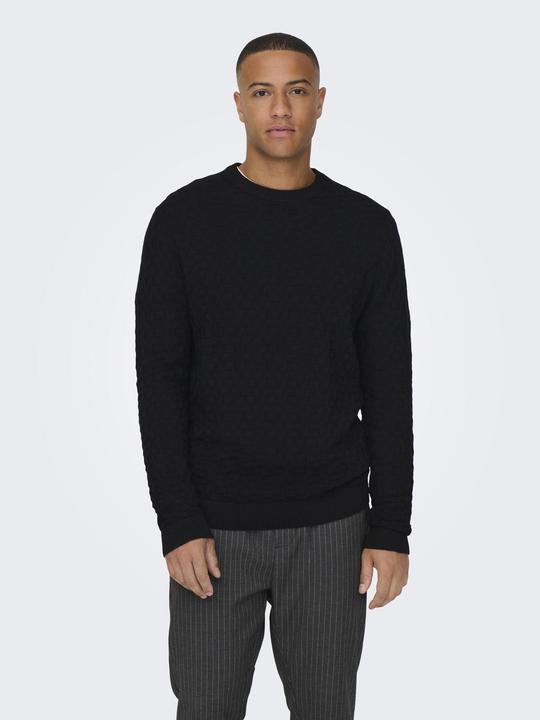 Produktbild Only & Sons Onskalle Reg 12 Struc Crew Knit Noos (XS)