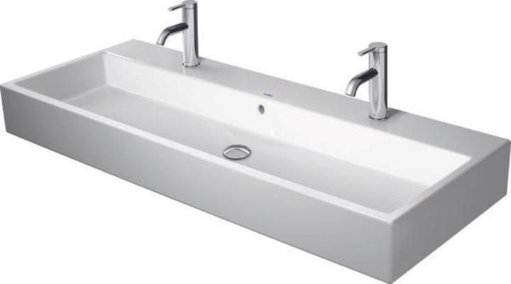 Duravit Waschtisch VERO AIR m HLB 2 HL 1200x470mm m Überlauf weiss WG (470 mm, 1200 mm)