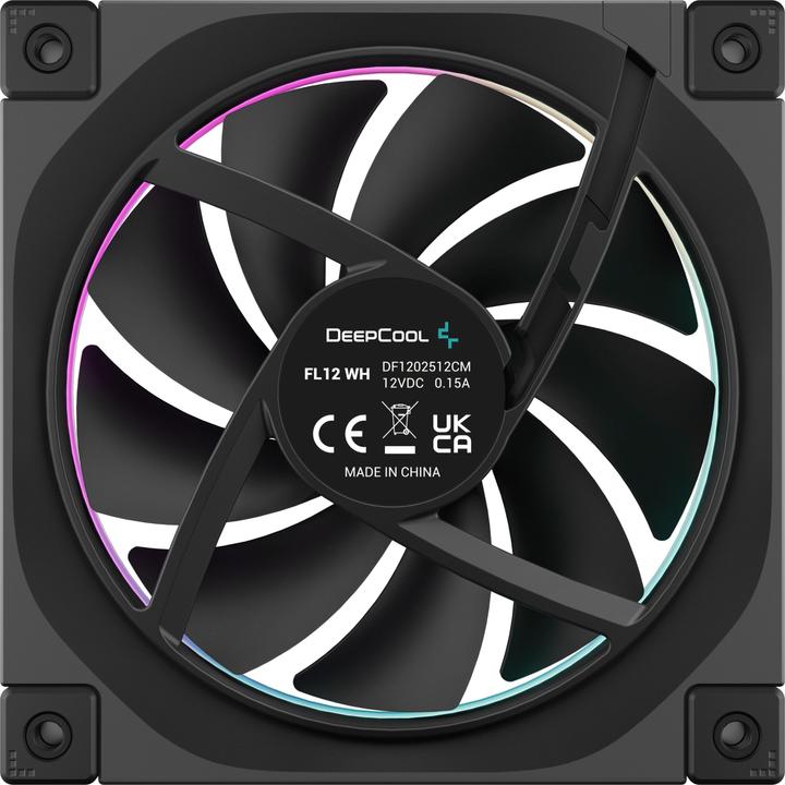 Actual product image Deepcool FL12 3in1 120x120x25 Black (120 mm, 3 x)