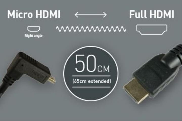 Actual product image Atomos HDMI (Typ A) — micro HDMI (Typ D) (0.65 m, HDMI)