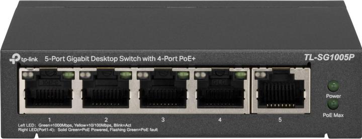 Produktbild TP-Link Tl-Sg1005p (5 Ports)