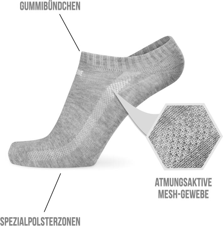 Actual product image Circle Five 6 pairs of sneaker socks with silicone grip (pack of 6, 43 - 46)