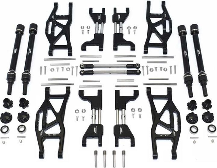 Produktbild GPM aluminium aufhängungs-set komplett v/h schwarz trx maxx