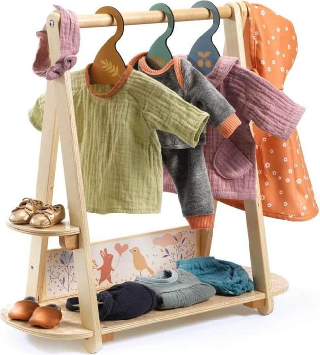 Productafbeelding Djeco Grote kapstok & 3 kleerhangers