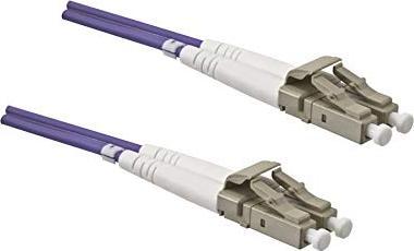 Immagine prodotto Dinic Cavo in fibra ottica OM4, 50µ, connettore LC / LC multimodale, viola erico, duplex, LSZH, 50m (50 m)