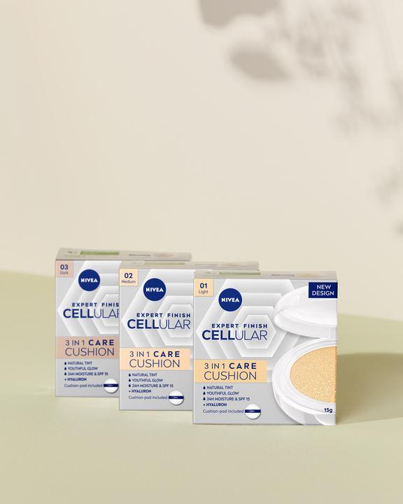 Actual product image NIVEA Cellular Expert Finish 3in1 Care Cushion Dark (03 Dark)