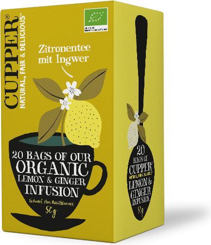 Image du produit Cupper Thé vert citron gingembre (50 g)