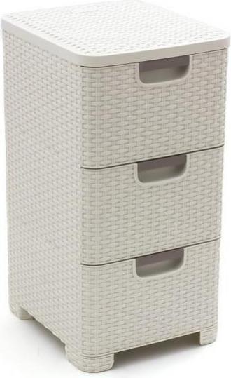 Actual product image Curver REGAŁ Z 3 SZUFLADAMI 3x14L /KREMOWY (42 l)