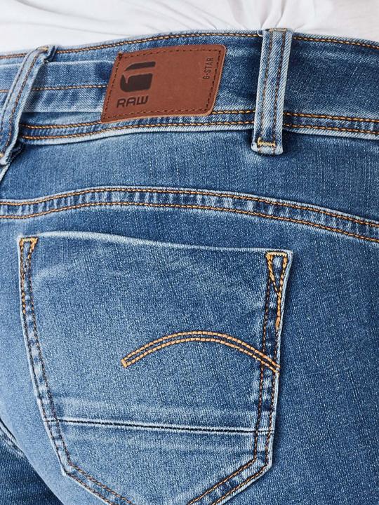 Produktbild G-Star Midge Zip Mid Straight Jeans medium indigo aged (W30/L30)