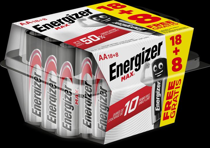 Actual product image Energizer Max Alkaline (26 pcs., AA)
