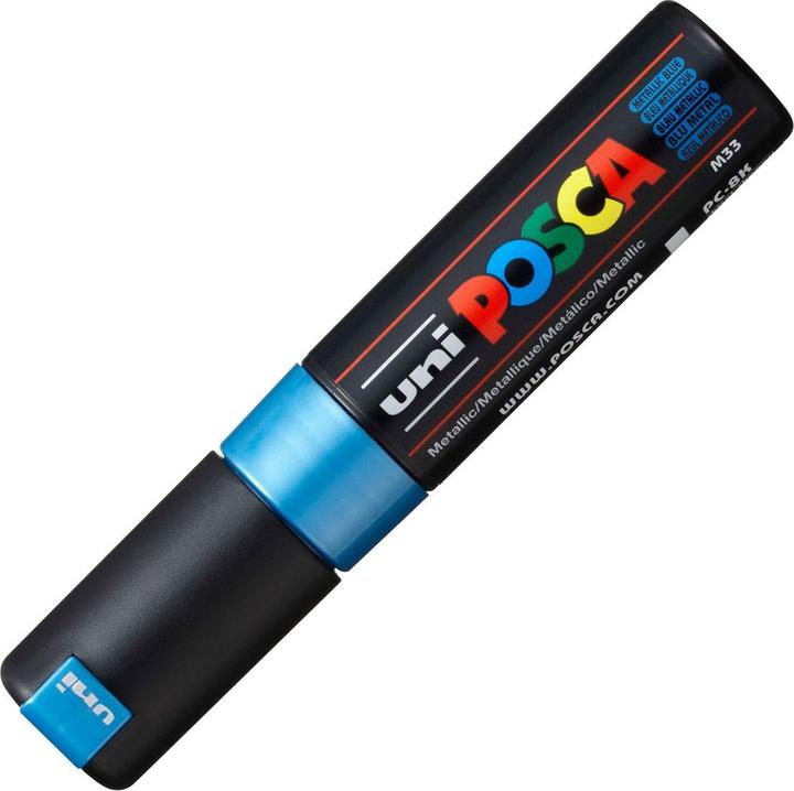 Actual product image Posca Marker PC-8K wedge tip (Blue, 8 mm, 1 x)