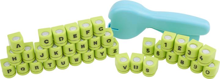 Produktbild VBS Stanzzange mit 36 Stanzmotiven, Buchstaben & Zahlen