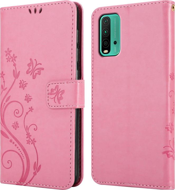 Produktbild Cadorabo Flower Book Hülle (Xiaomi Redmi 9T, Xiaomi Poco M3)