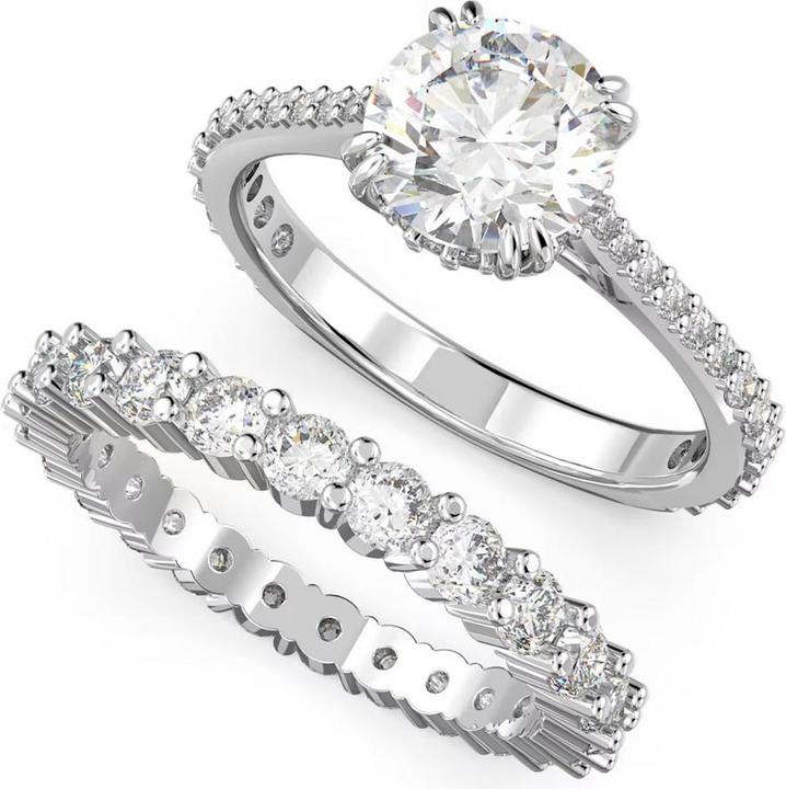 Immagine prodotto Swarovski Set di anelli Constella Princess in argento (55)