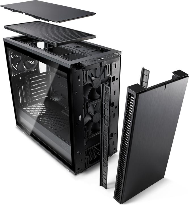 Produktbild Fractal Define S2 - Blackout TG (ATX, mATX, Mini-ITX, E-ATX)