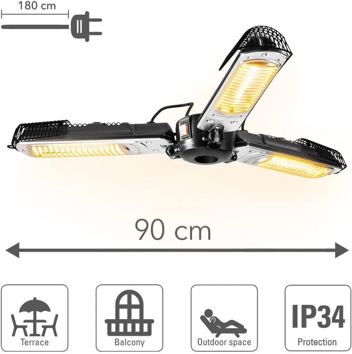 Produktbild Trotec Halogen infrared heater Umbrella IR 2005 SC, Name: Umbrella IR 2005 SC, Power (W): 2000, Heat (2000 W)