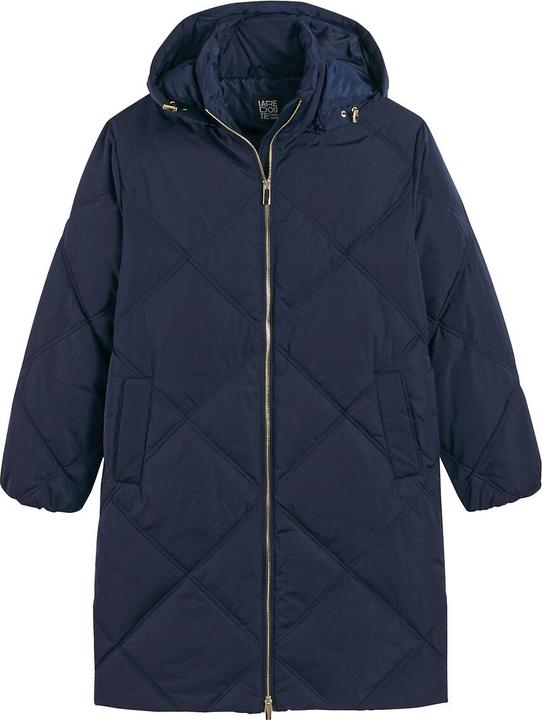 Produktbild La Redoute Collections Halblanger Steppmantel mit Kapuze (L)