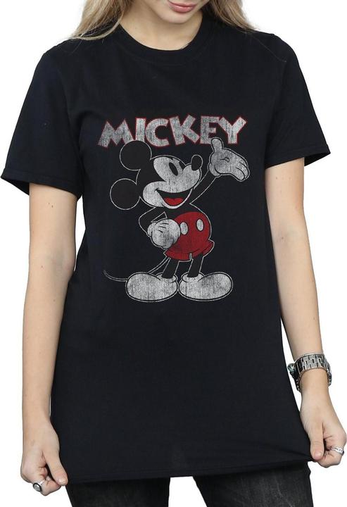 Image du produit Disney Womens/Ladies Presents Mickey Mouse Cotton Boyfriend T-shirt (L)