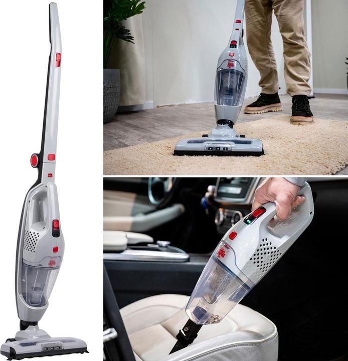 Actual product image Dirt Devil Cordless hoover bagless, cordless hoover with manual function, white, red, anthracite