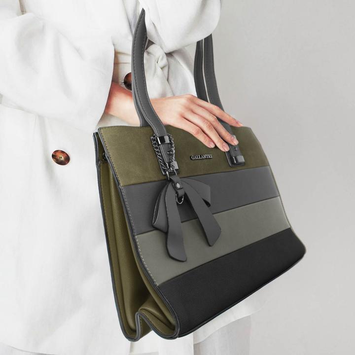 Image du produit Gallantry Sac à main Politexture pour femme en gris (5 l)